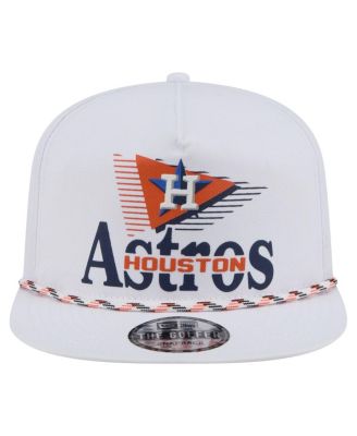 Men's White Houston Astros Collide Golfer Snapback Hat
