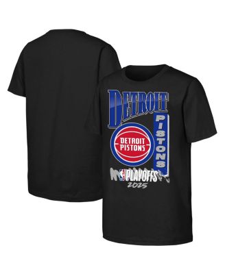 Outerstuff - Big Boys and Girls Black Detroit Pistons 2025 NBA Playoffs Hype T-Shirt
