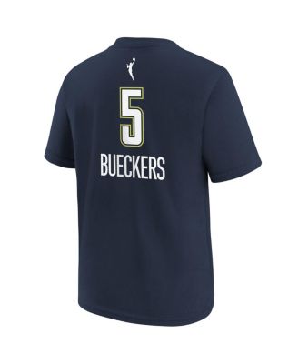 Big Boys and Girls Paige Bueckers Navy Dallas Wings 2025 WNBA Draft Explorer Edition Name Number T-Shirt