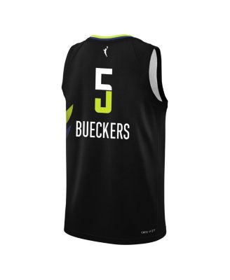Big Boys and Girls Paige Bueckers Black Dallas Wings 2025 WNBA Draft Rebel Edition Victory Player Jersey