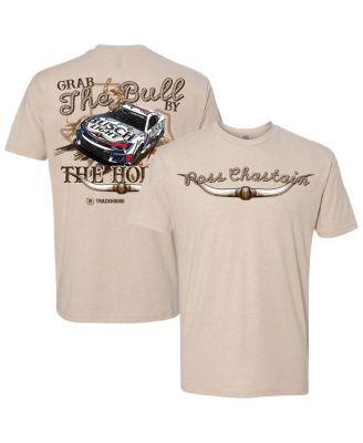 Trackhouse Racing Team Collection - Men's Natural Ross Chastain Busch Light Grab the Bull By The Horns Car T-Shirt