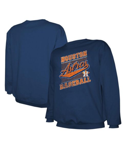 Мужская толстовка Stitches Navy Houston Astros Lightweight Crew