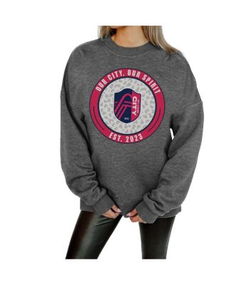 Gameday Couture - Women's Charcoal St. Louis City SC Fleece Pullover Sweatshirt