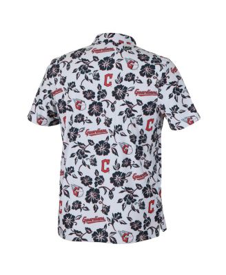 Men's White Cleveland Guardians Pua Performance Polo Shirt