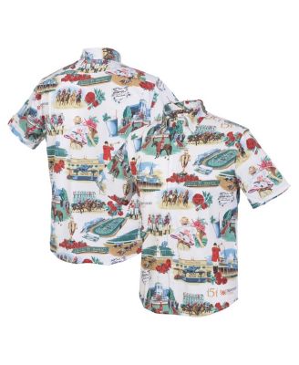 Reyn Spooner - Men's White 151st Kentucky Derby Button-Up Shirt