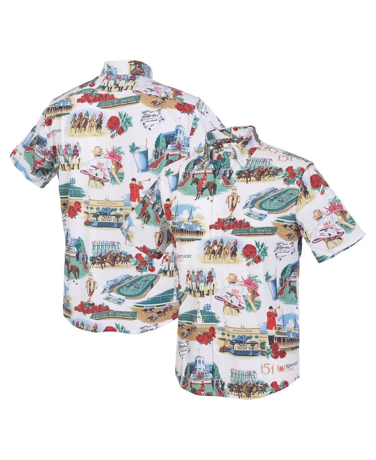 Men's White 151st Kentucky Derby Button-Up Shirt - White