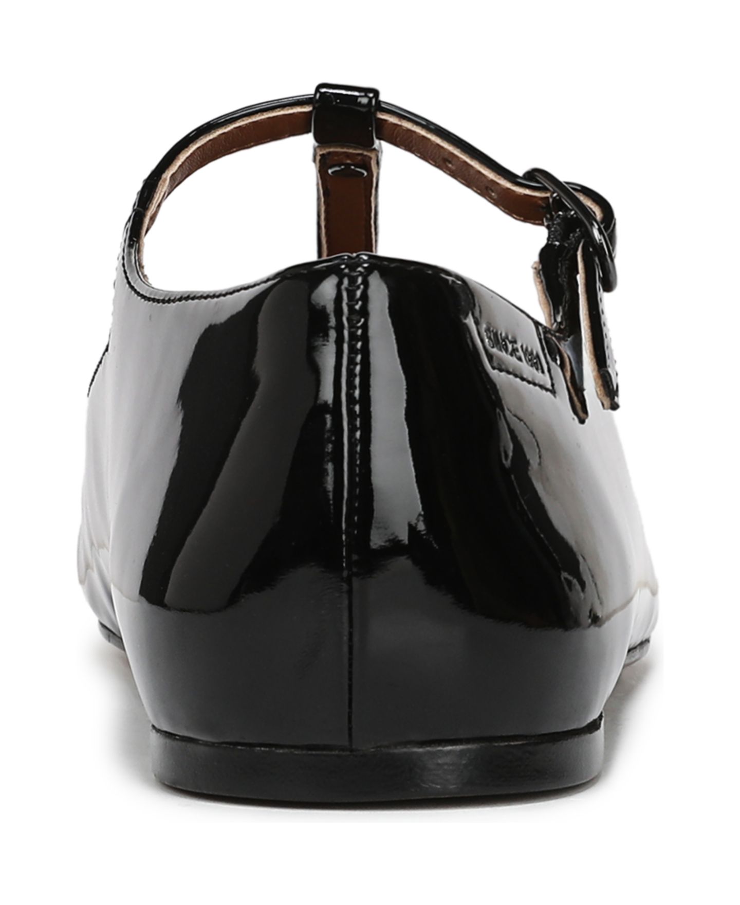 Женские балетки Franco Sarto Marylee Round Toe Mary Jane Flats, цвет: Чёрный лаковая искусственная кожа — фото 3