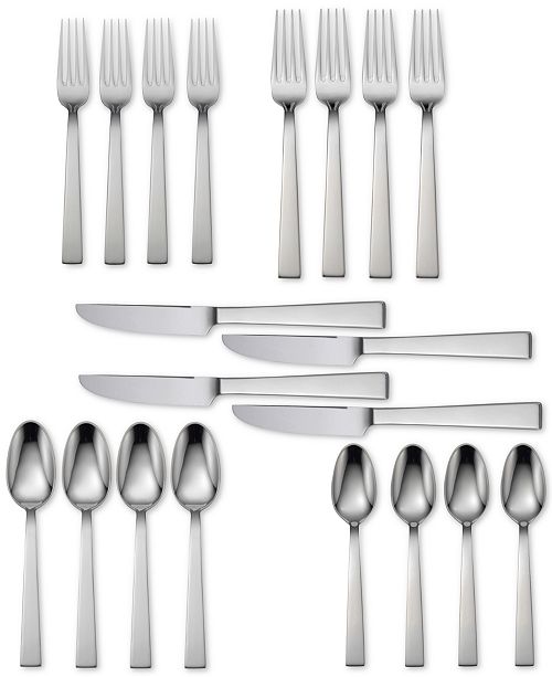 Oneida 18/10 Stainless Steel 20Pc. Aero Flatware Set, Service for 4