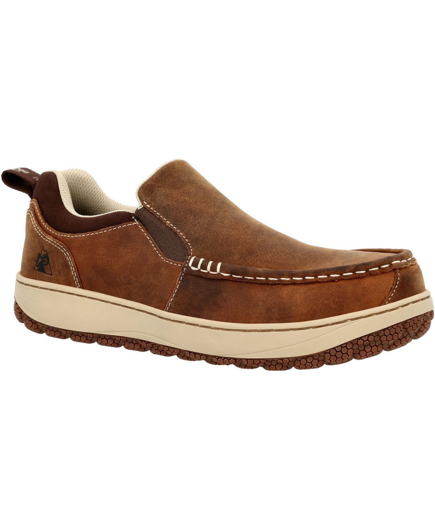 Мужские туфли ROCKY Dry-Strike SRX Composite Toe Work Shoe, цвет: Коричневый — фото 1