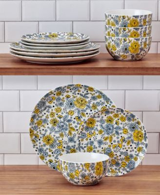 Vibrant Garden 12 Pc. Dinnerware Set, Service for 4