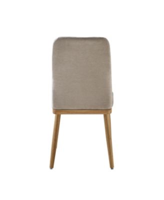  Set of 2  Wood & Upholstered  Ergonomic Design, Easy to Assemble  Dining Chairs