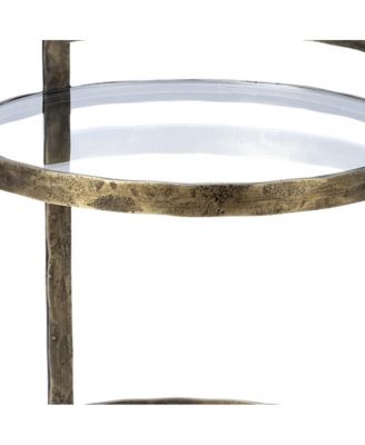 Transparent Glass Round Side Table – Modern Home Accent