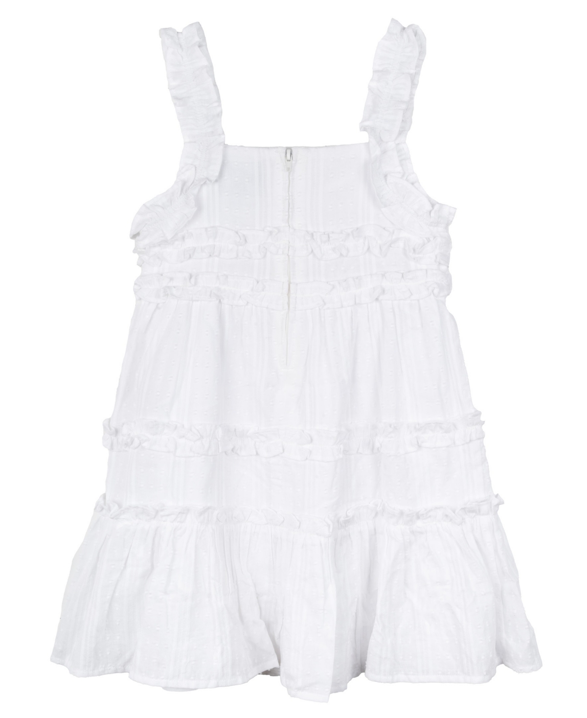 RARE EDITIONS TODDLER AND LITTLE GIRLS CLIP-DOT SHADOW STRIP DRESS 