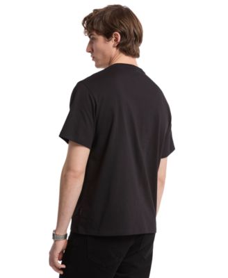 Men's Short Sleeve Embossed Shadow Logo T-Shirt