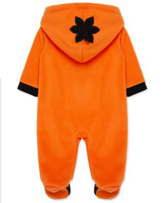 Baby Pumpkin Fleece Footed Coverall