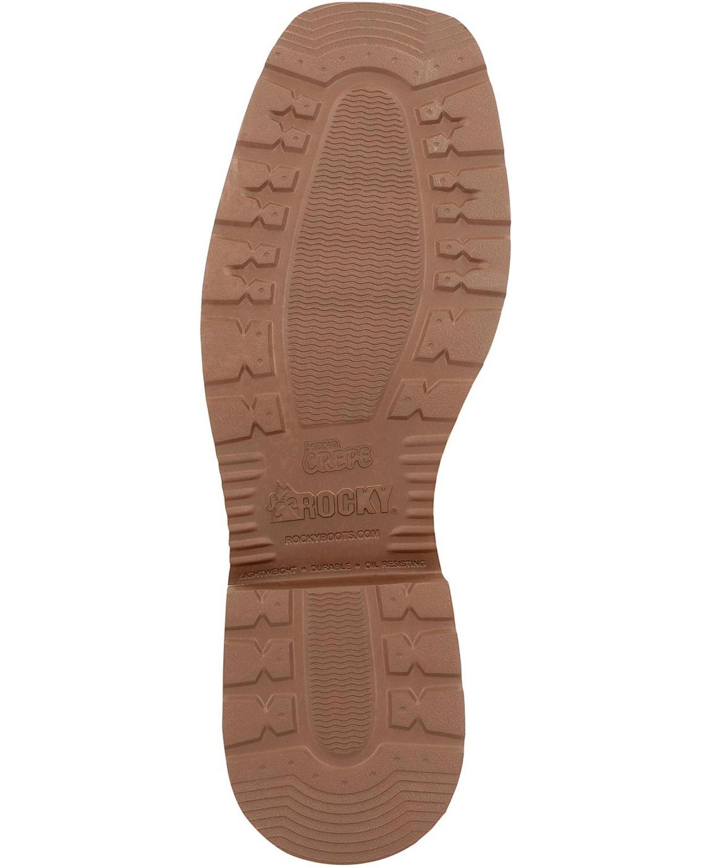 Мужские ботинки ROCKY MonoCrepe 12" Western Boot, цвет: Коньячный — фото 2