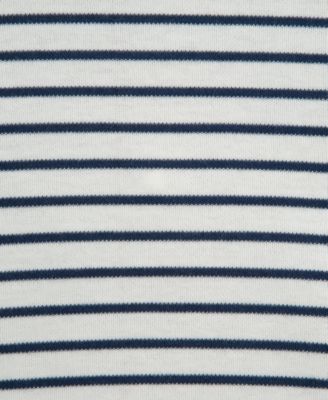 Baby Boys Striped T-Shirt & Safari Woven Denim Overall, 2 Piece Set