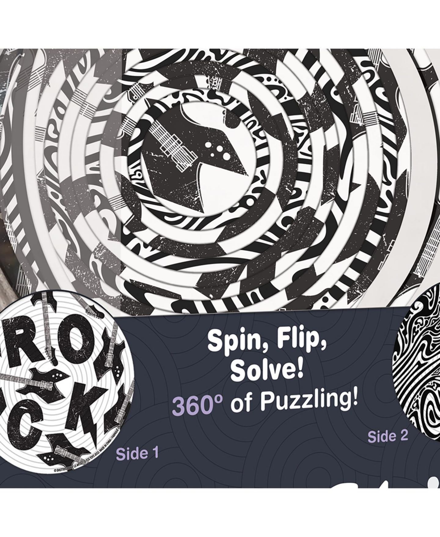 Детские игрушки Spinflip Double-Sided 14-Concentric Ring Puzzle, Ages 8+ — фото 2