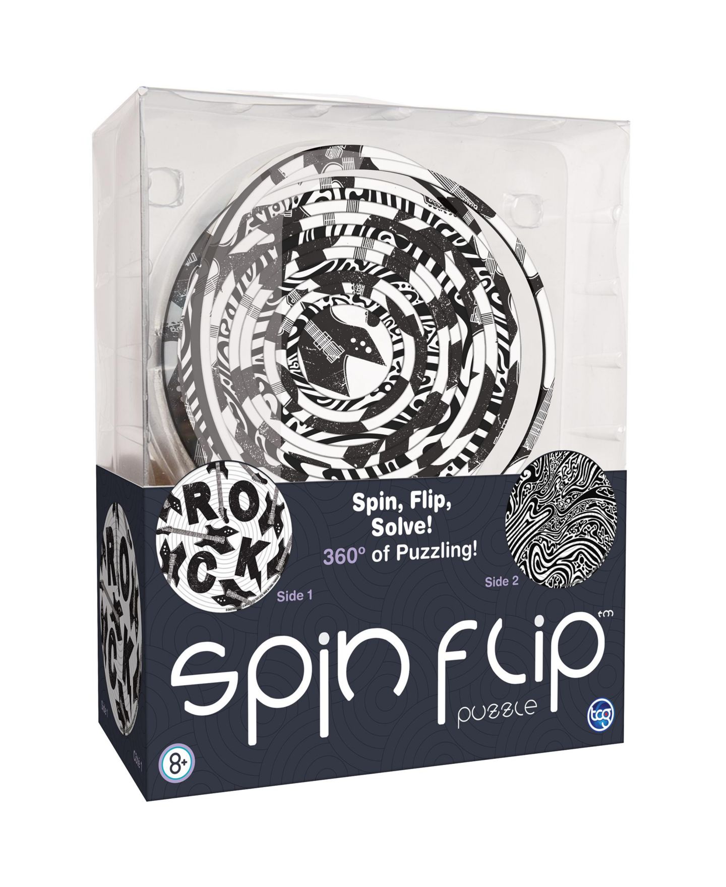 Детские игрушки Spinflip Double-Sided 14-Concentric Ring Puzzle, Ages 8+ — фото 1