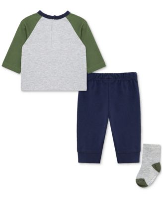 Baby Boys Football T-Shirt, Jogger Pants & Socks, 3 Piece Set