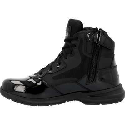 Men's Cadet 6" Black Side Zip Public Service Boot