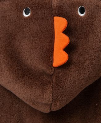 Baby Turkey Minky Fleece Footed Coverall