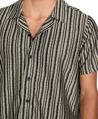 Men's Wyatt Short Sleeve Striped Button-Front Camp