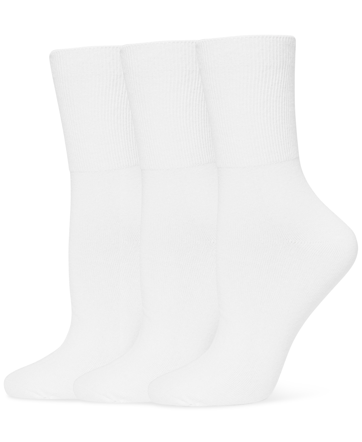 Hue Women's 3-pk. Bobby Ribbed-cuff Crew Socks U23317