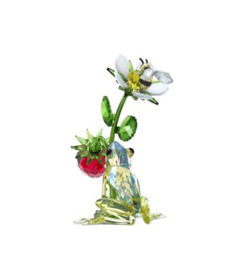 Idyllia Frog, Bee and Strawberry Figurine