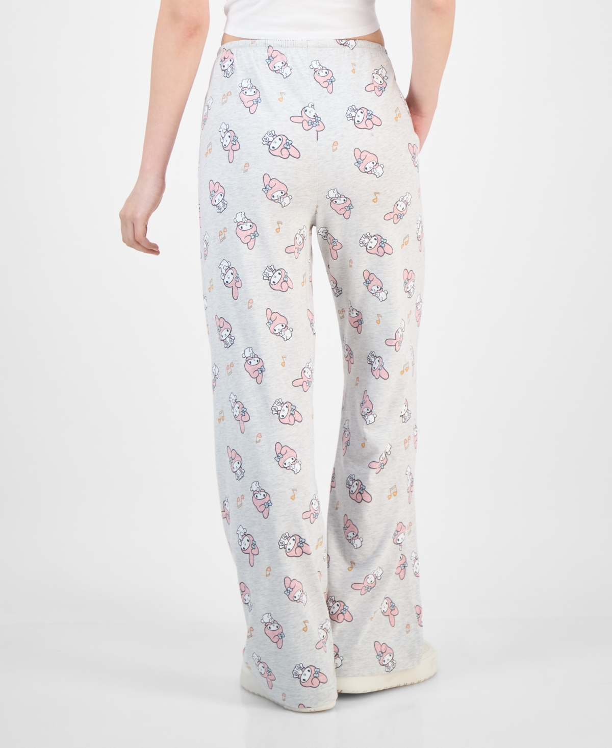 Love Tribe Junior's My Melody Allover-print Drawstring Pants In Brown