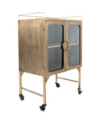 16.1" Metal Vintage Bar Cabinet
