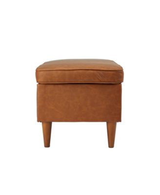 CREATIVE CO-OP 19" Solid Wood Atley Upholstered Modern Bench