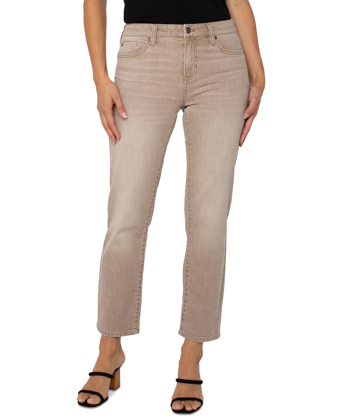 Women's Liv Mid Rise Slim-Leg Ankle Jeans - Vintage Khaki