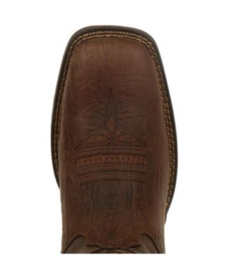 Men's Rebel by Brown Distressed Flag Embroidery Western Boot