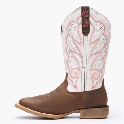 Lady Rebel Pro Women's White Ventilated Western Boot