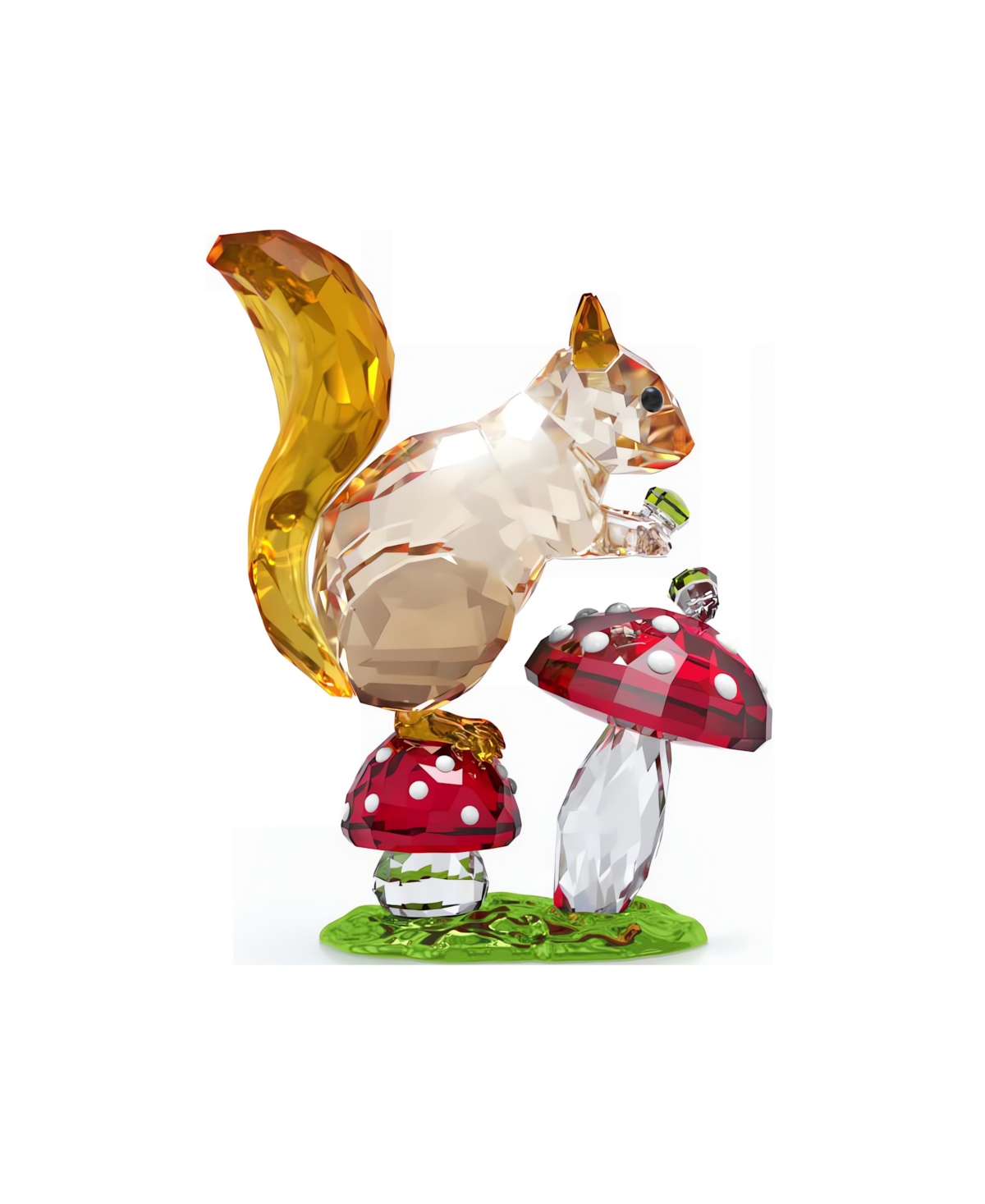 Swarovski Idyllia Squirrel And Mushrooms Figurine