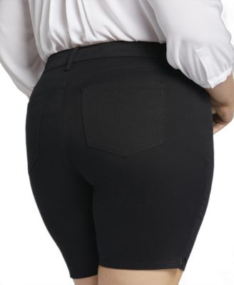 Plus Size Ella Denim Shorts with Side Slits