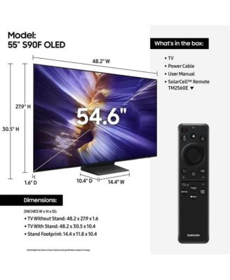 55" Class OLED 4K S90F Vision AI Smart TV (2025) - QN55S90FAFXZA