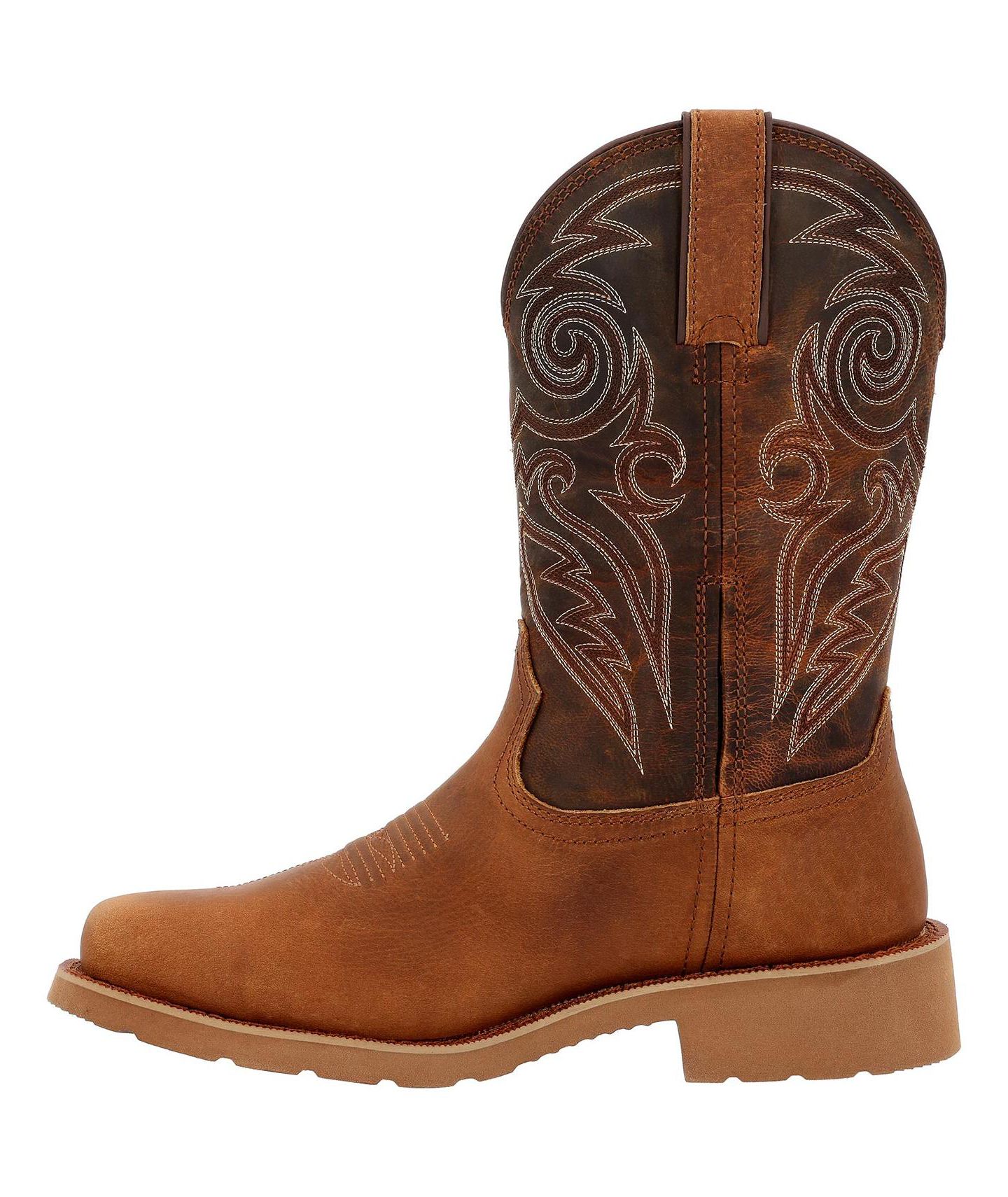 Мужские ботинки ROCKY MonoCrepe 12" Steel Toe Western Boot, цвет: Табачный — фото 6