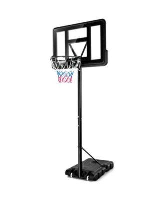 Adjustable Portable Basketball Hoop Stand with Shatterproof Backboard Wheels
