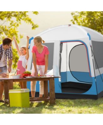 5 Person Camping Tent with Mesh Windows and Carrying Bag for Camping Hiking Traveling