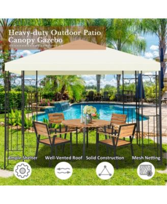 10 x 10 Feet Patio Gazebo Canopy Tent Garden Shelter