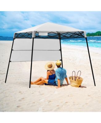 7 x 7 Feet Pop-up Canopy Tent with Carry Bag and 4 Stakes
