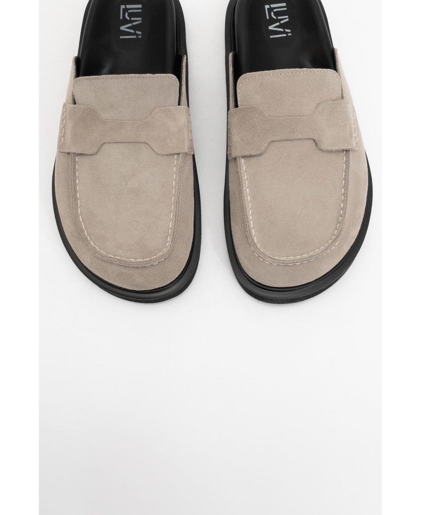 Женские сабо Forever & Always Shoes Laven Suede Leather, цвет: Бежевый замшевый кожаный — фото 2