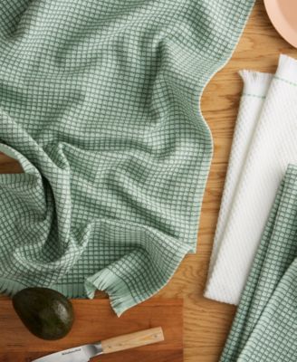 Gourmet Series Gridlines Kitchen Towels Set of 3, 18" x 28"