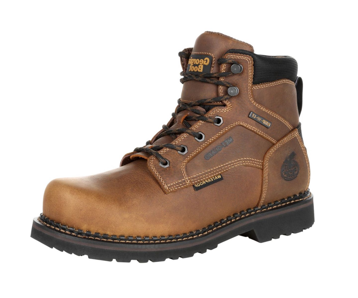 Мужские ботинки GEORGIA BOOT Georgia Giant Revamp Steel Toe Internal Met-Guard Waterproof Work Boot, цвет: Коричневый — фото 7
