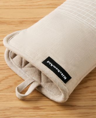 Gourmet Series Gridlines Oven Mitts Set, Pack of 2