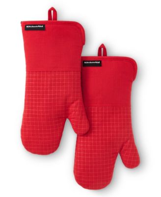 Gourmet Series Gridlines Oven Mitts Set, Pack of 2