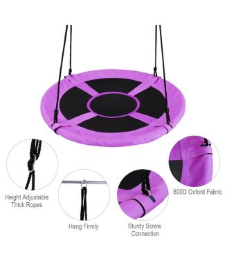 40 Inch Flying Saucer Tree Swing Indoor Outdoor Play Set