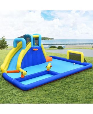 6-in-1 Inflatable Water Slide Jumping House without Blower